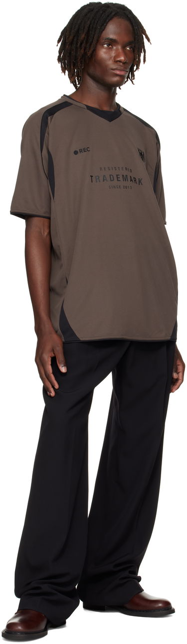 Фланелка VETEMENTS Vetements 'Trademark' Football T-Shirt Кафяво | UH76TR500C, 3