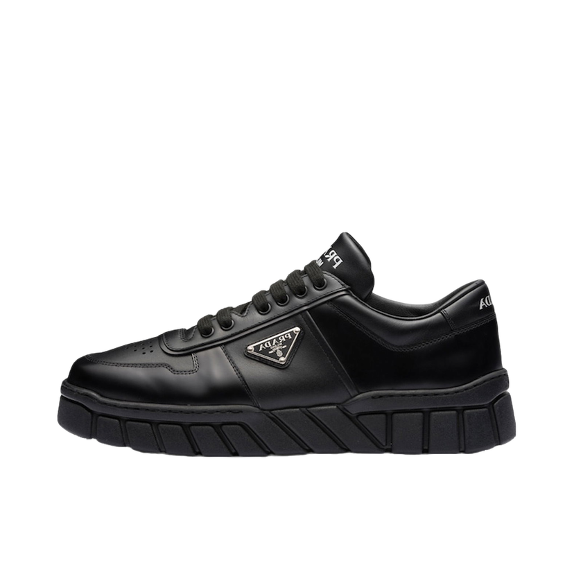 Кецове и обувки Prada Voluminous Sneakers Leather Black Black Черно | 2EE378_3LJ6_F0002