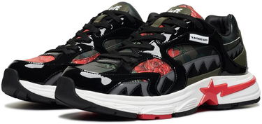 Кецове и обувки BAPE ASSC Shark Sta Floral Зелено | 1K73-191-908, 1