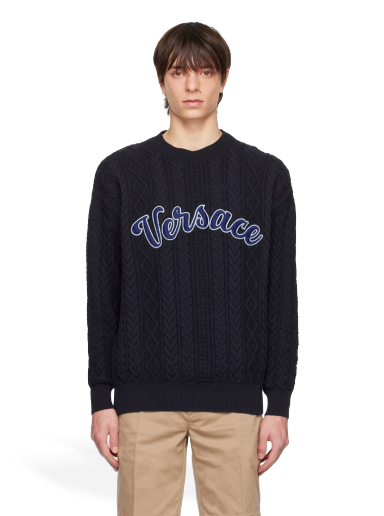 Пуловер Versace Greca Varsity Тъмно синьо | 1007805 1A05531