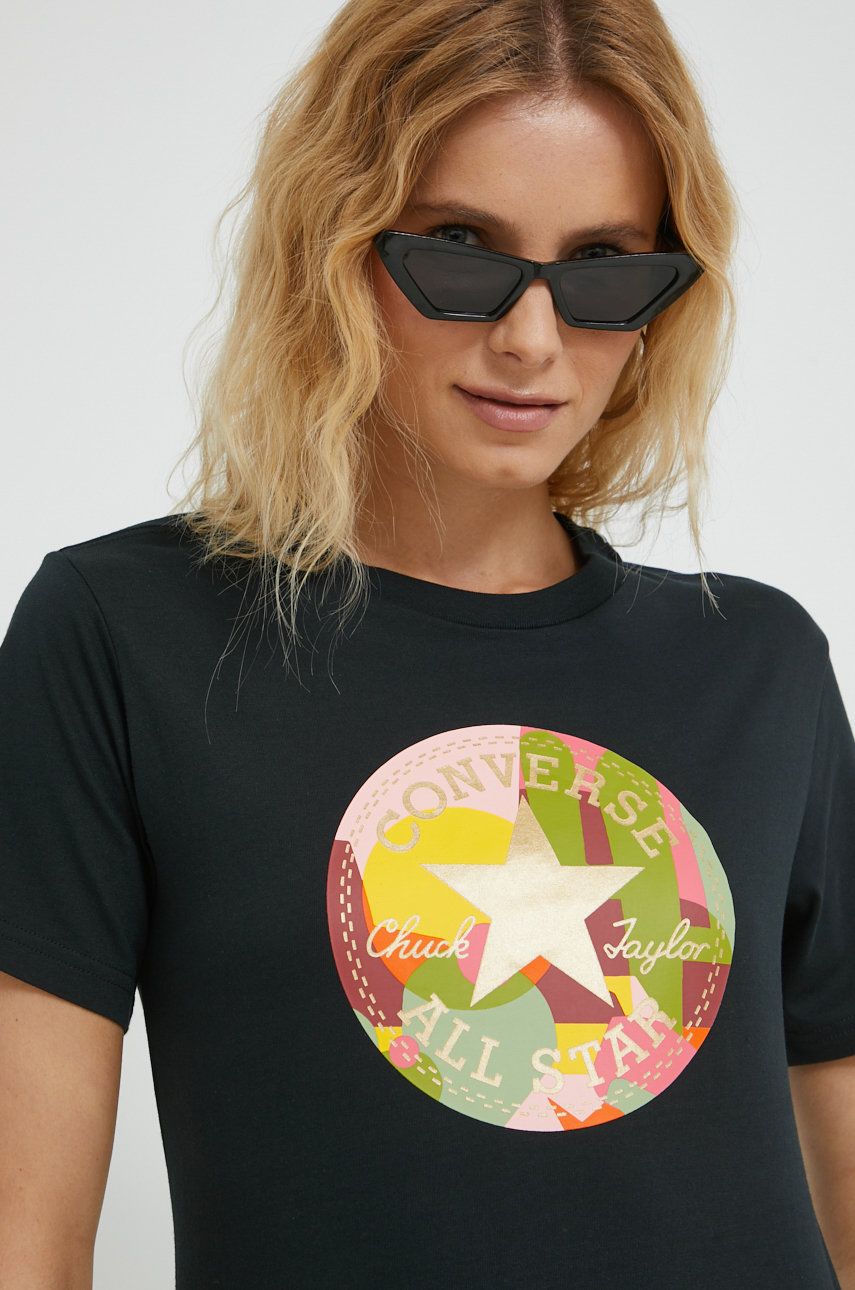 Тениска Converse Converse T-Shirt Черно | 10024800.A01, 0