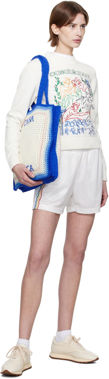 Голяма пазарска чанта Casablanca Casablanca Crochet Tote Bag Многоцветен | APS25-BAG-121-01, 4