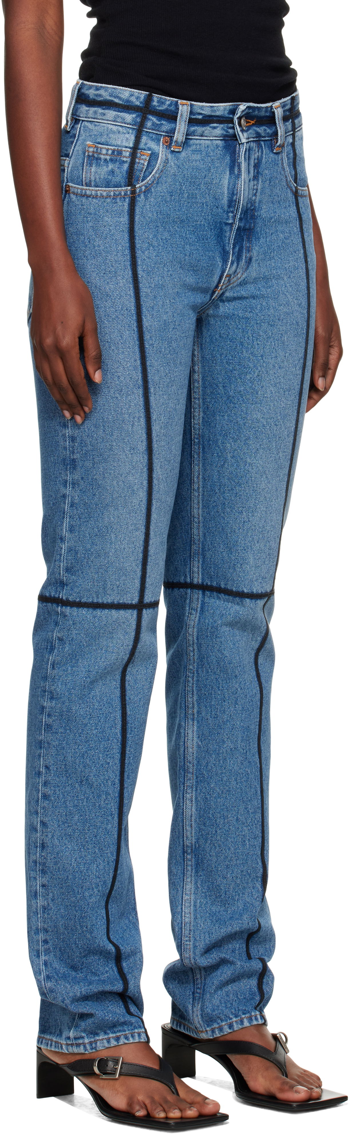 Дънки Maison Margiela MM6 Maison Margiela 5 Pockets Jeans Синьо | S52LA0261 M30018, 1