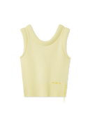 Marla Cropped Sleeveless Knit Vest with Side Detail