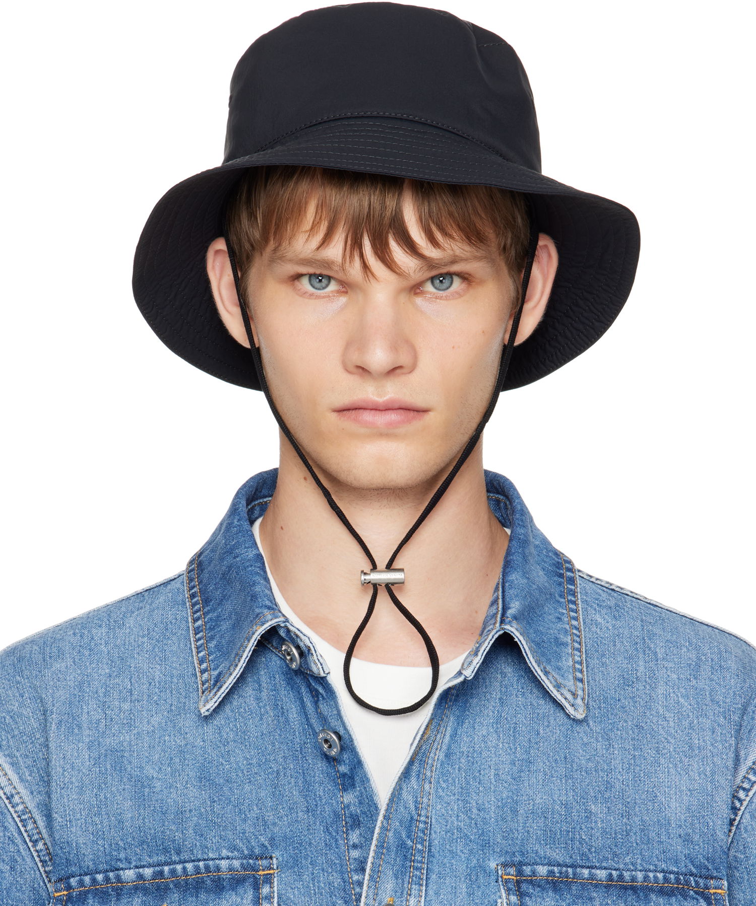 Шапка Bottega Veneta Bottega Veneta Tech Nylon Bucket Hat Черно | 836051V5O301000, 0