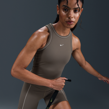 Потник Nike Nike One Fitted Dri-FIT Cropped Tank Сиво | IB7886-289, 1