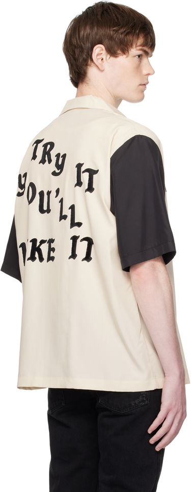 Риза AMIRI AMIRI 'Try It' Bowling Shirt Бежово | AMSTCA1149, 2