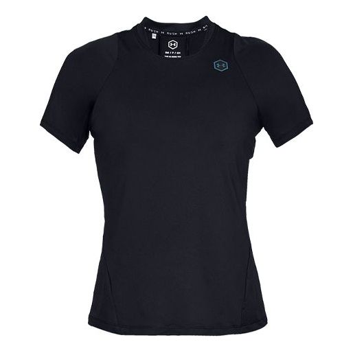 Фланелка Under Armour Rush Training Short Sleeve Sports Top Черно | 1332468-001