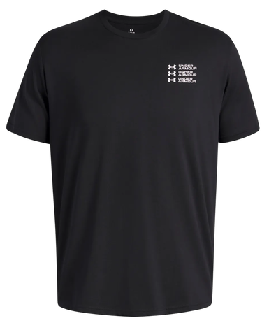Тениска Under Armour UA Triple Stack Logo Short Sleeve T-Shirt Черно | 6004173-001, 4