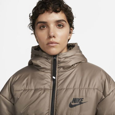 Пухо яке Nike Sportswear Therma-FIT Repel Women's Synthetic-Fill Hooded Jacket Кафяво | DX1797-040, 1