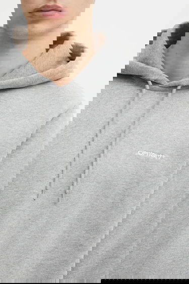 Суитчър Carhartt WIP WIP Cotton Hooded Script Embroidery Sweatshirt Сиво | I035392.00DXX, 3