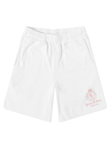 Къси панталони Sporty & Rich Crown Gym Short Бяло | SH472WH