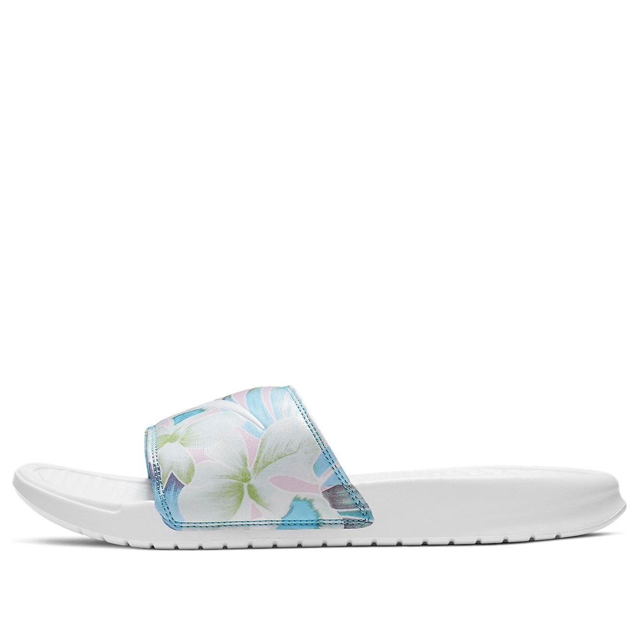 Кецове и обувки Nike Benassi JDI Floral Slides Бяло | 618919-115, 0