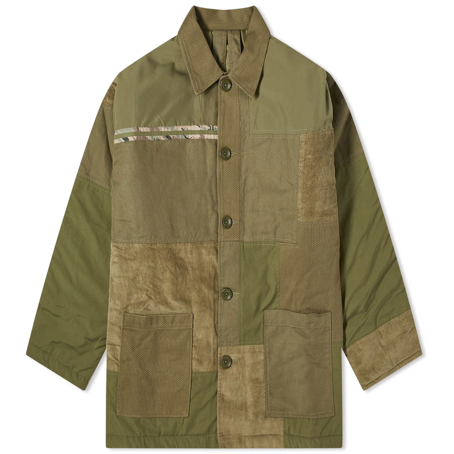 Яке Maharishi Patchwork Donkey Jacket Зелено | 4559-OLV, 0