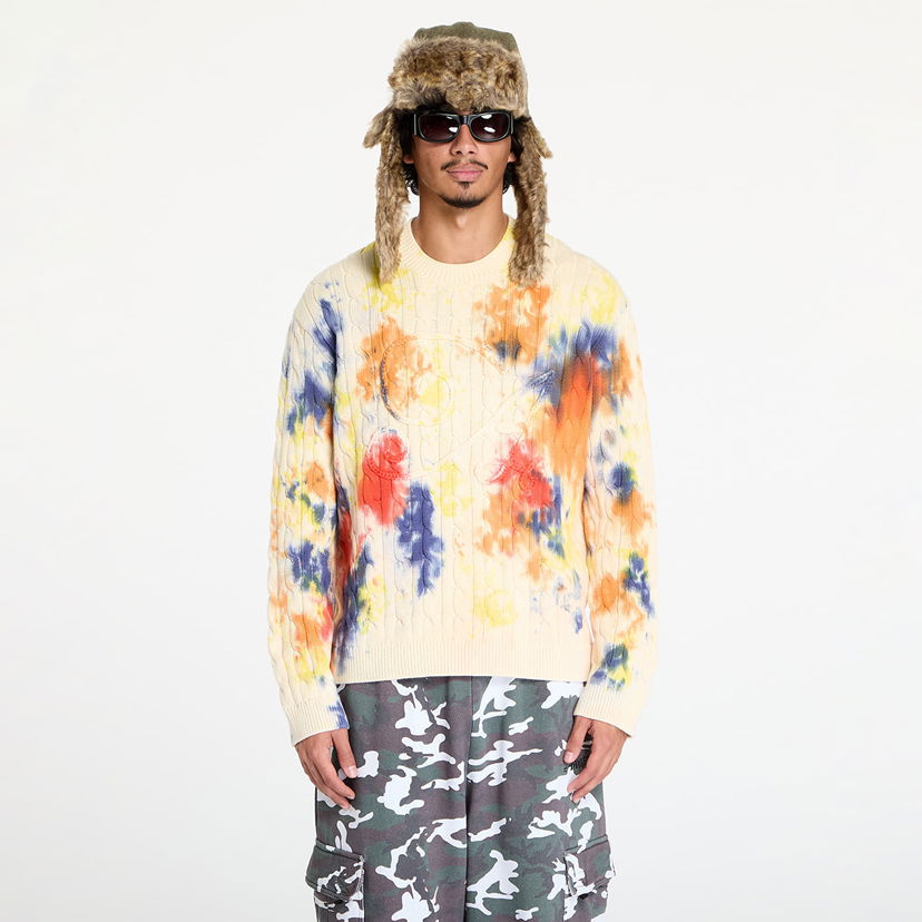 Пуловер Awake NY Applique Sweater Tie Dye S Многоцветен | AWK-FW24-KN004-DYE