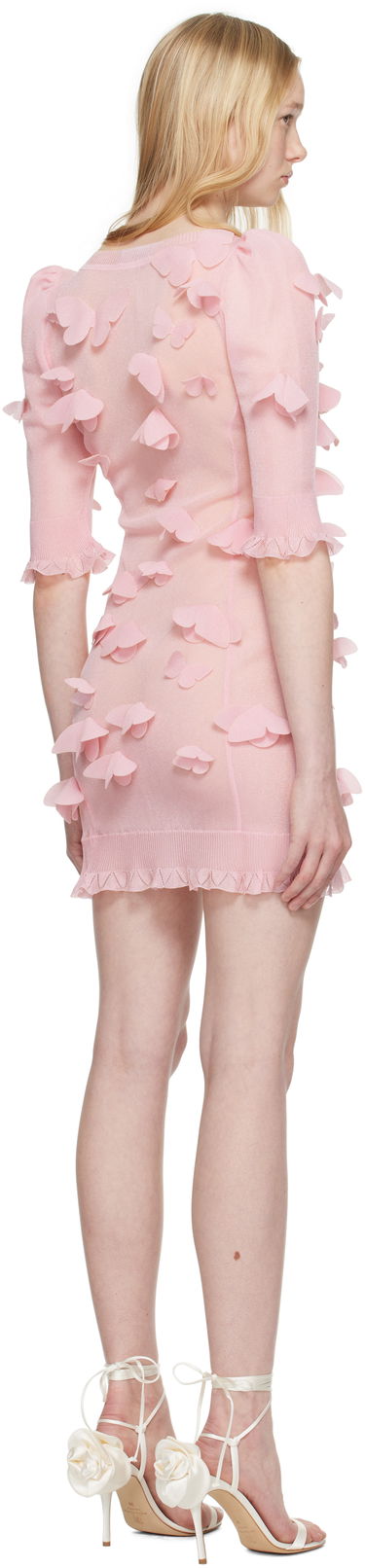 Pокля Coperni Coperni Knitted Butterfly Mini Dress Розово | COPML143Y3015, 2