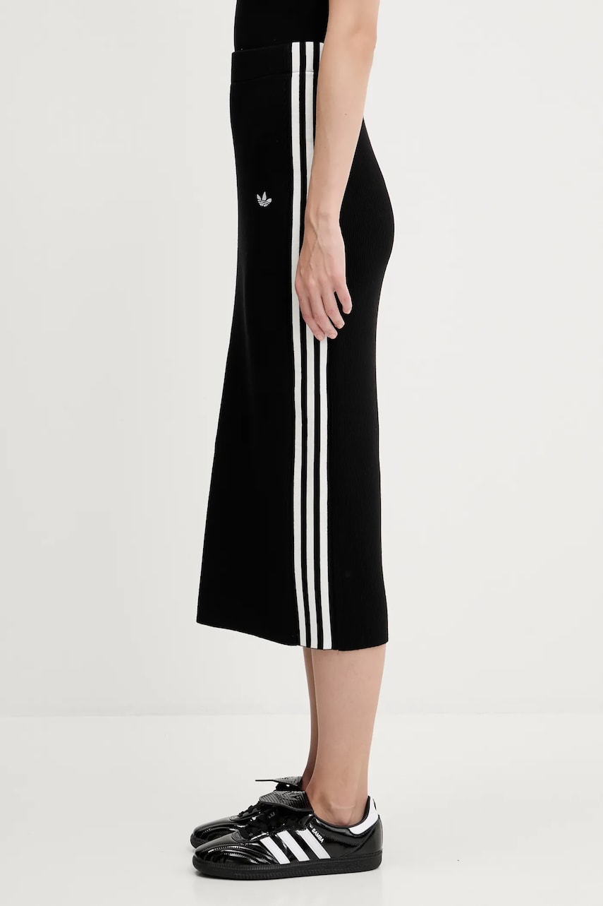 Пола adidas Performance Adicolor 3-Stripes Knit Skirt Черно | JW2661, 1