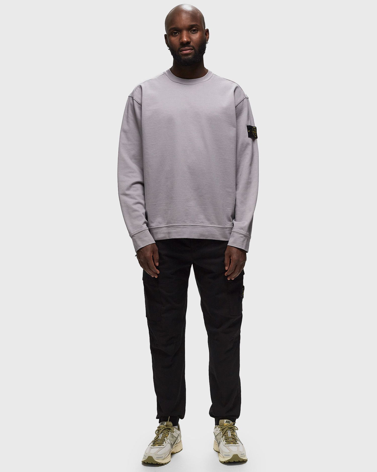 Пуловер Stone Island Patch Crewneck Сиво | 801563750.V0064, 1