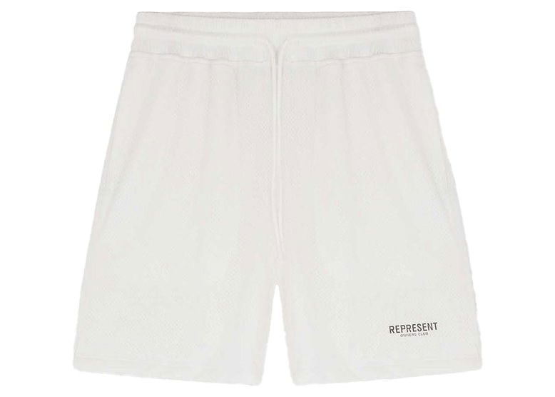 Къси панталони Represent Clo Represent Owners Club Mesh Shorts Flat White Бяло | M09050-72
