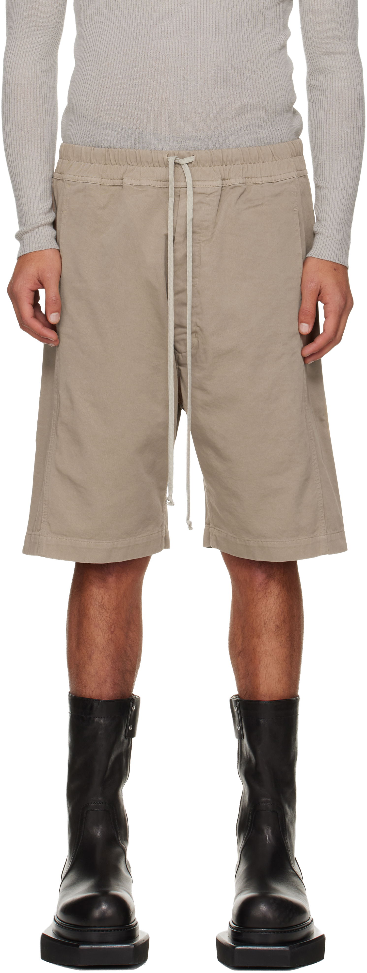 Къси панталони Rick Owens DRKSHDW Concordians Pusher Shorts Бежово | DU02E7373 TW, 0