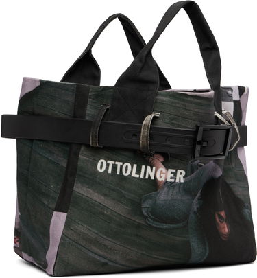 Голяма пазарска чанта Ottolinger Ottolinger Maxi Belted Tote Черно | 126-902328-01, 1