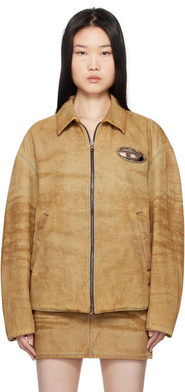 Яке Diesel Denim Jacket with Hardware Logo Кафяво | A15903 0AJET, 0