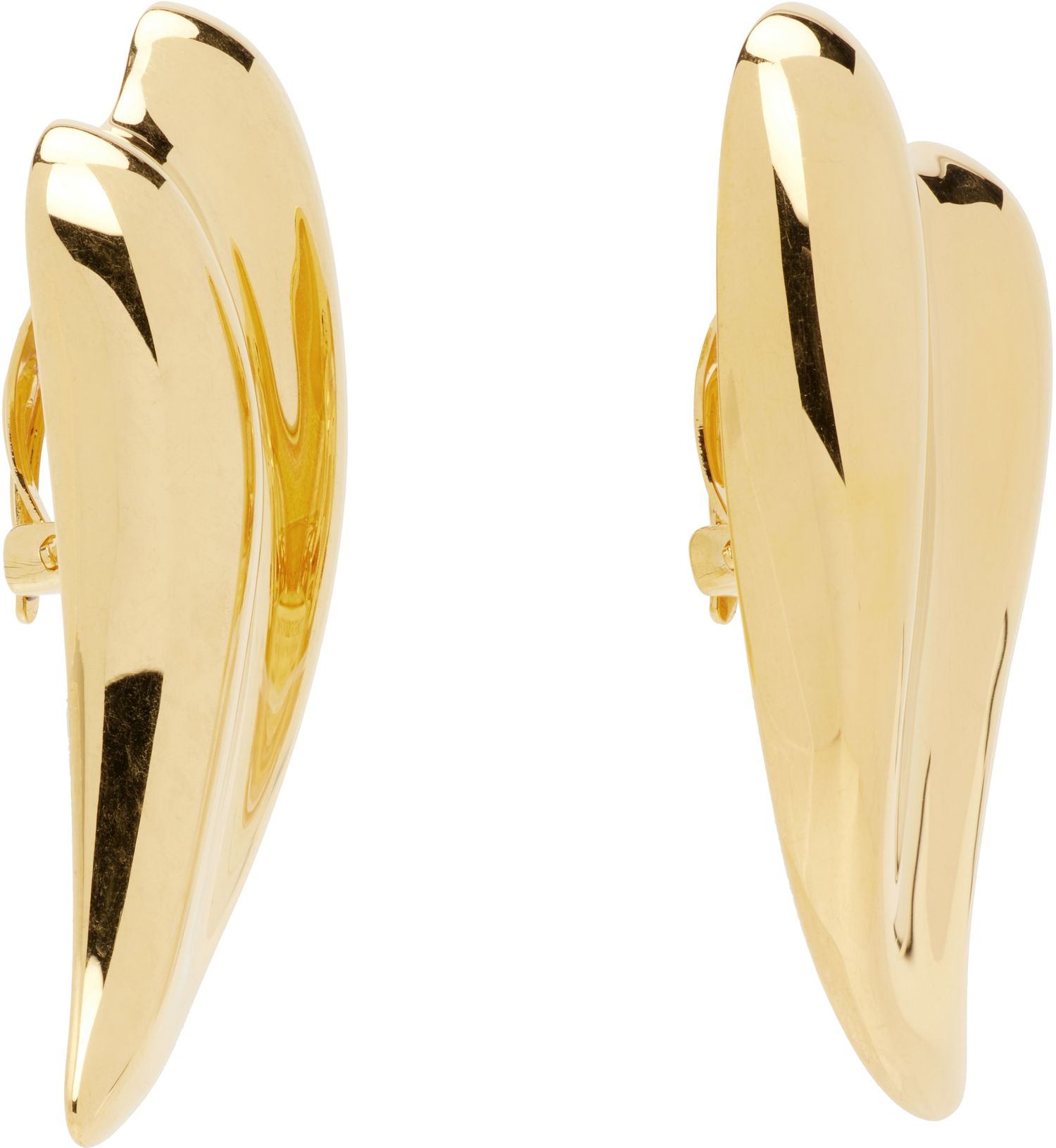 Обеци Tom Ford TOM FORD Liza Gold Clip-on Earrings Жълто | JW148-AMT001X, 1