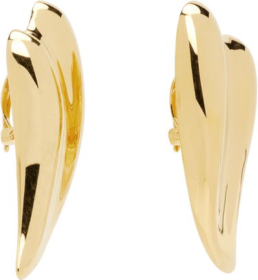 Обеци Tom Ford TOM FORD Liza Gold Clip-on Earrings Жълто | JW148-AMT001X, 1