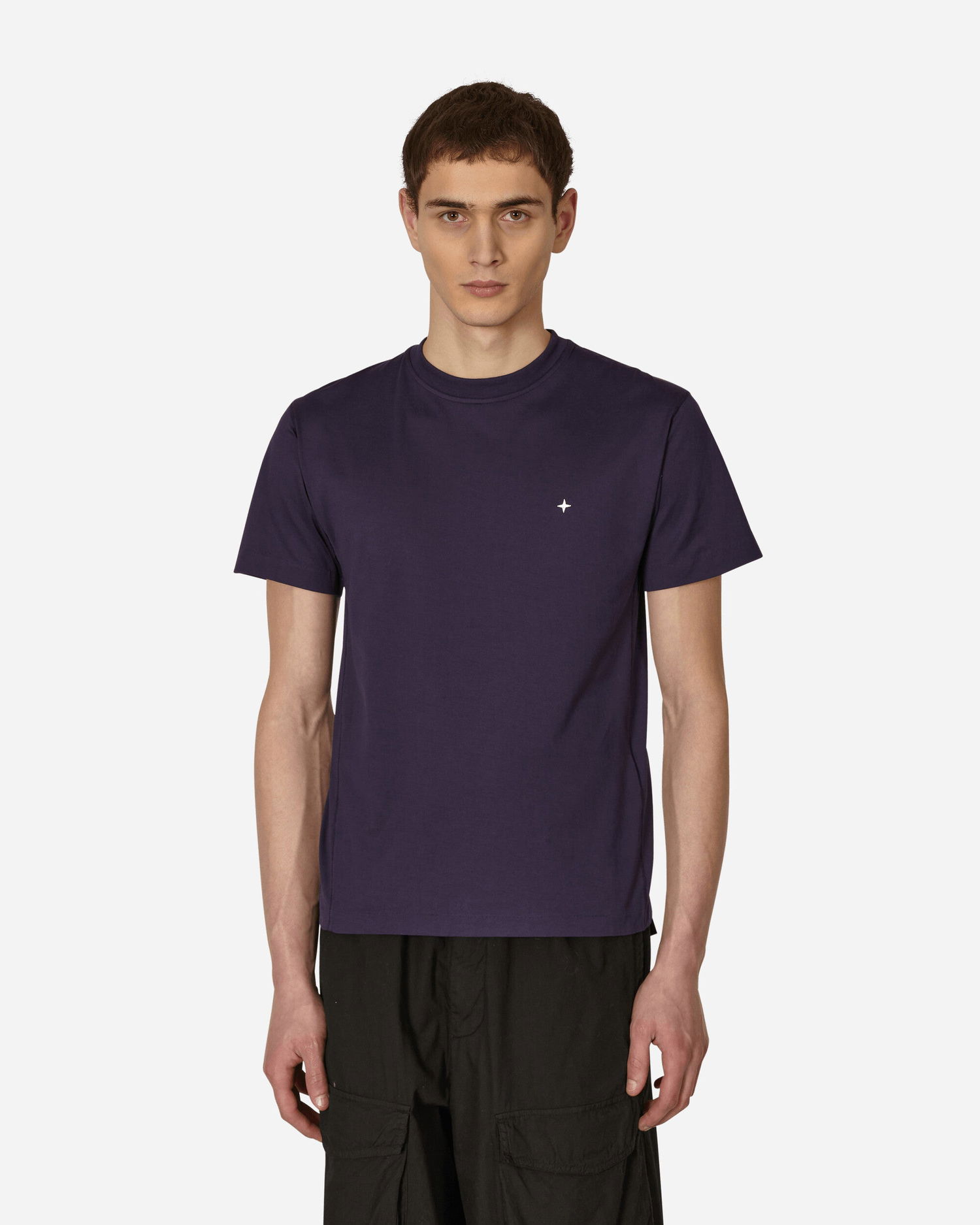 Тениска Stone Island Stellina Garment Dyed T-Shirt Лилаво | MO7815208G3 V0026, 0