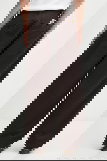 Панталони Carhartt WIP Cotton Wide-Leg Brady Pant Кафяво | I035655.4706, 2