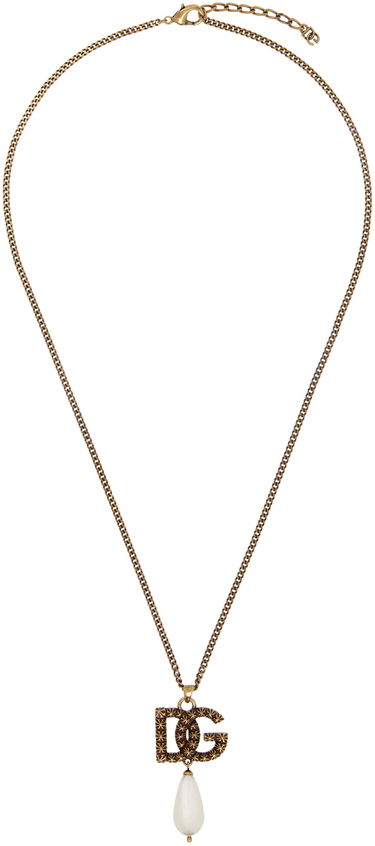 Колие Dolce & Gabbana Dolce & Gabbana Pendant & Pearl Necklace Металик | WNQ6L1 W1111, 0