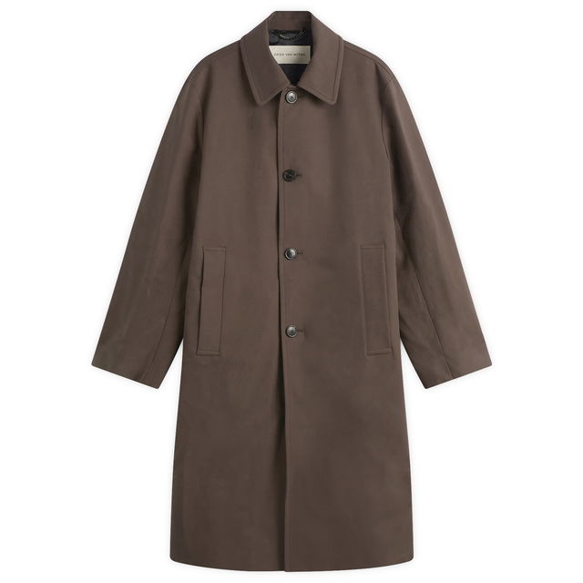 Dries Van Noten Water Repellent Double Faced Cotton Coat, Size Large