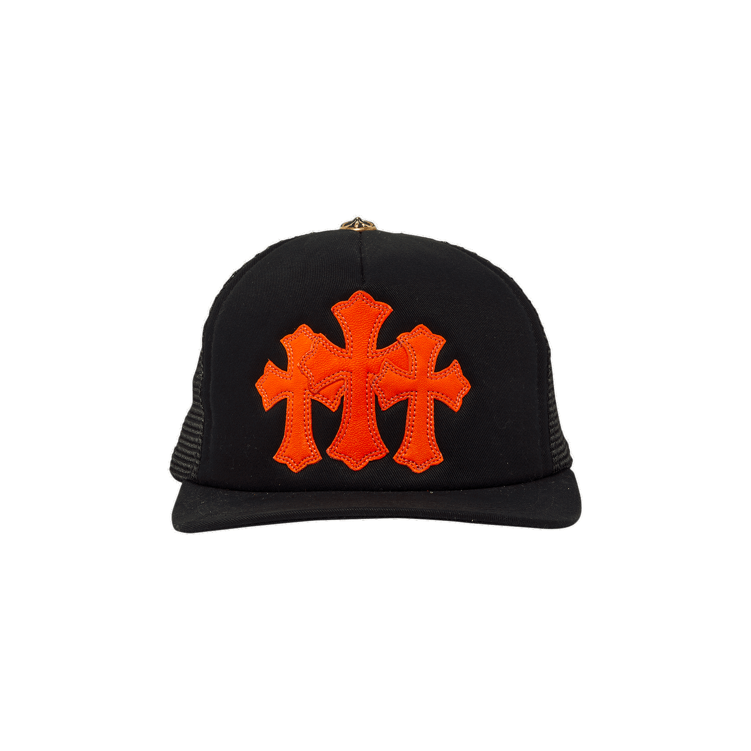 Шапка с козирка Chrome Hearts St. Barths Exclusive Cemetery Cross Trucker Hat Черно | 1383 100000701SBECCT BKOR, 0