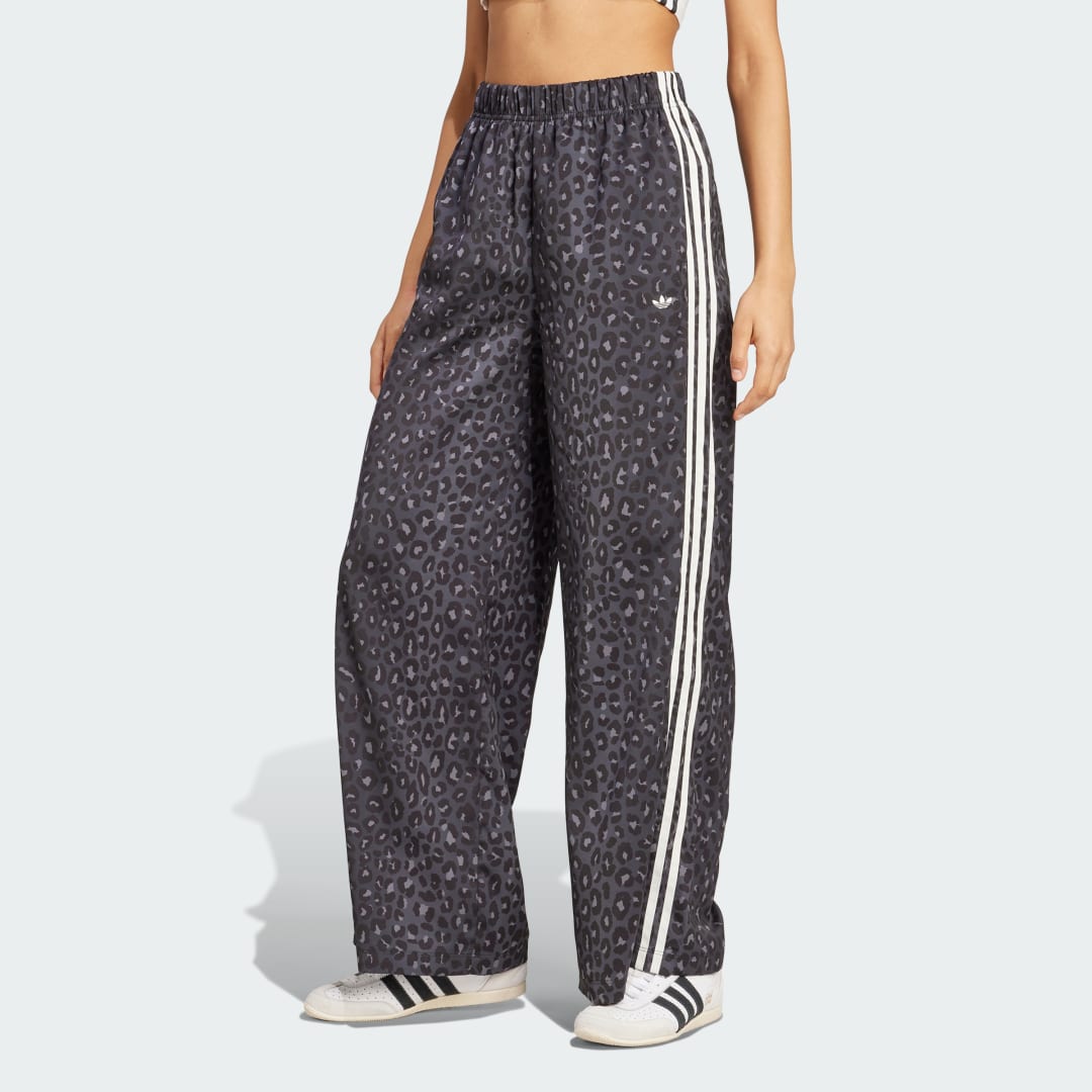 Спортни панталони adidas Originals Originals Wide Leg Satin Joggers Черно | KA2667, 0