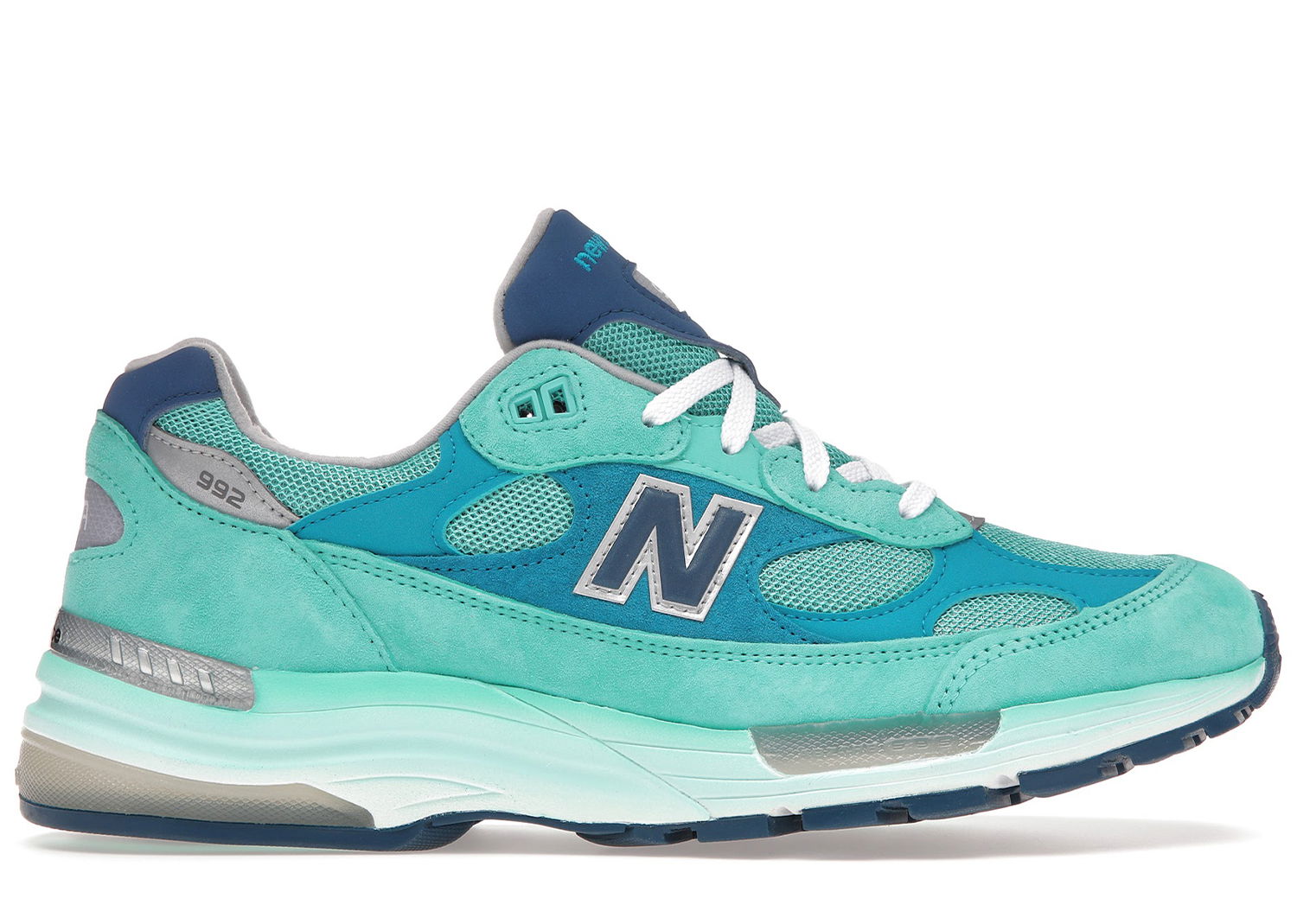 Кецове и обувки New Balance 992 MiUSA Blue Silver Metallic Тюркоазено | M992TB, 0