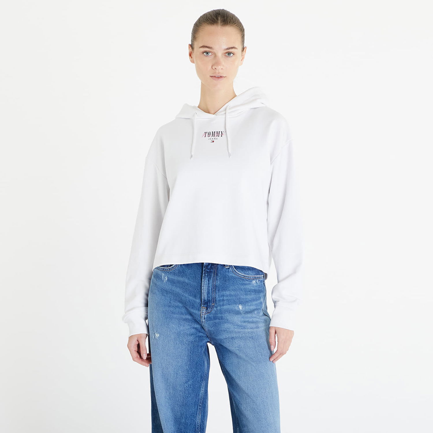 Суитчър Tommy Hilfiger Relaxed Essential Logo Hoodie Бяло | DW0DW17797 YBR, 0