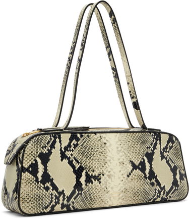 Дамска чанта Khaite KHAITE Simona Snakeskin Shoulder Bag Бежово | H2040-803, 1