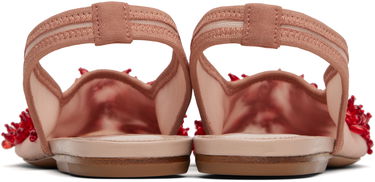 Аксесоари Dries Van Noten Dries Van Noten Slingback Embellished Mesh Flats Розово | WS251-1617-803, 1