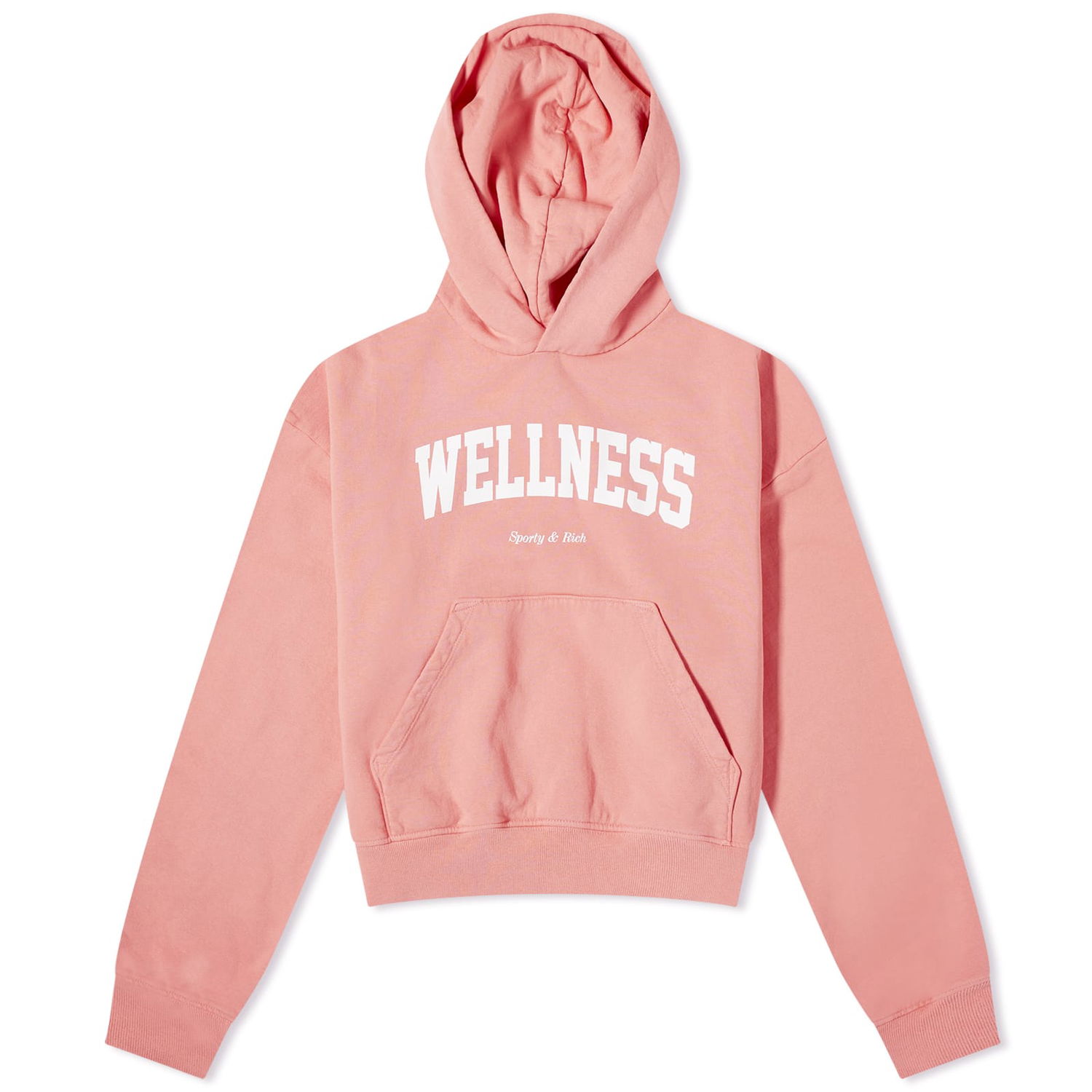 Суитчър Sporty & Rich Wellness Cropped Hoodie Розово | HC881SM, 0