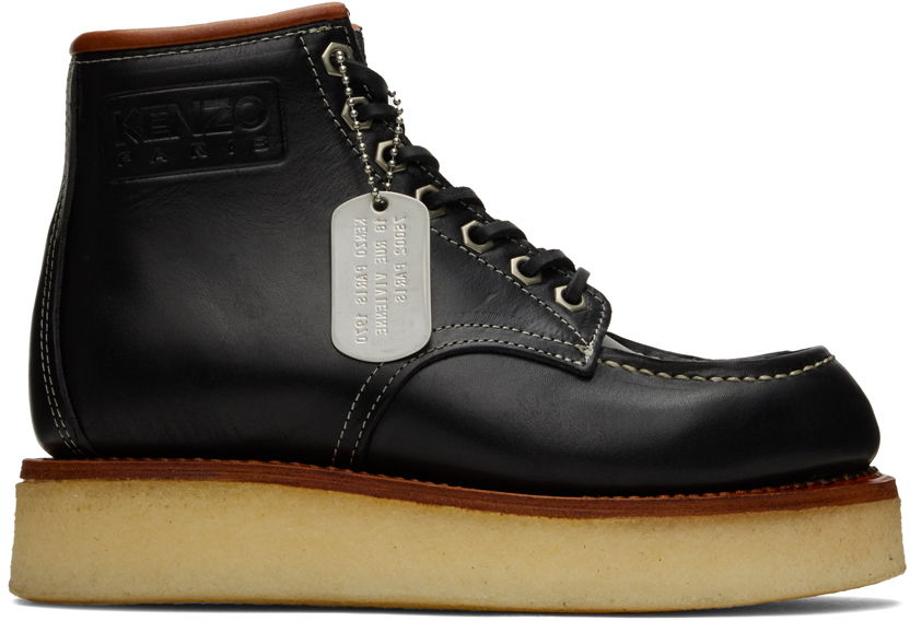 Кецове и обувки KENZO Kenzo Yama Lace-Up Boots Черно | FC62BT701L65, 0