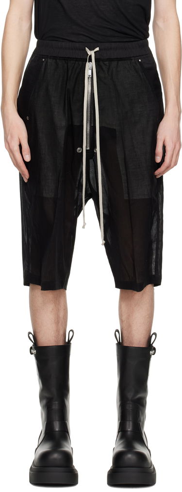 Къси панталони Rick Owens Rick Owens Hollywood Bela Pods Shorts Черно | RU01E5349 CV, 0