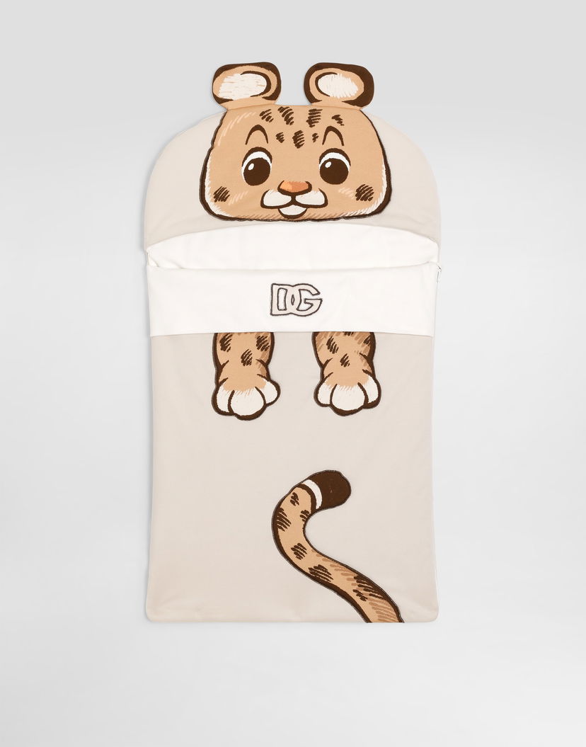 Раници и чанти Dolce & Gabbana Dolce & Gabbana Newborn Baby Nest with Leopard Print Бежово | LNJAH7G7PJHS9000