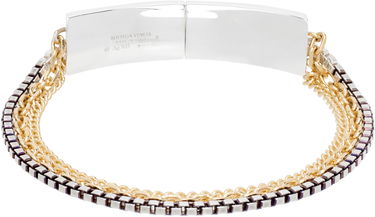 Гривна Bottega Veneta Bottega Veneta Chain Bracelet with Gold & Silver Details Металик | 765273V507D8119, 1