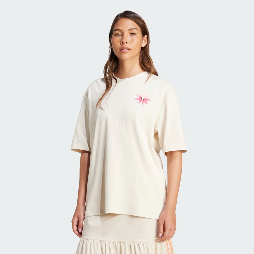 Тениска adidas Originals adidas Originals Summer Glow Graphic T-Shirt Бежово | KC0678, 0