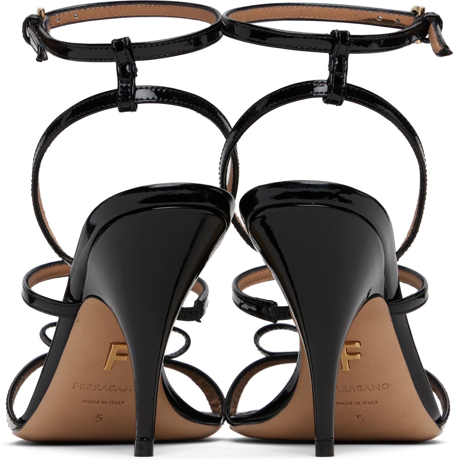 Аксесоари FERRAGAMO Salvatore Ferragamo Strappy Vara Bow Heeled Sandals Черно | 782880, 1
