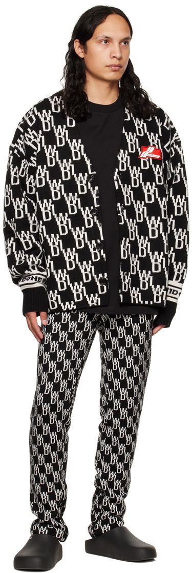 Клинове We11done We11done Jacquard Lounge Pants Черно | WD-KP9-20-096-W-BK, 3