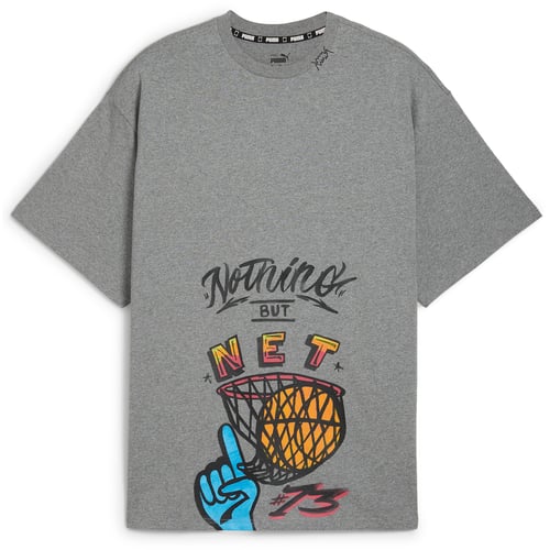 Тениска Puma Getting Crafty Gender Neutral T-Shirt, Medium grigio Heather Сиво | 627144-01, 0