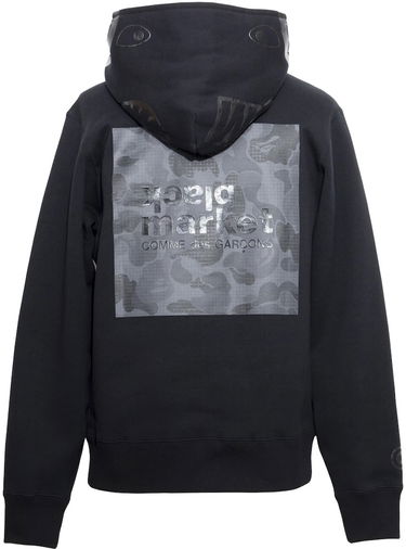 Суитчър BAPE Bape x CDG Black Market Shark Pullover Hoodie Black Черно | 001PPH721902C, 1