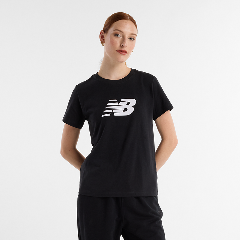 Тениска New Balance NB T-Shirt Черно | Dámske tričko New Balance WT43582BK – čierné, 0