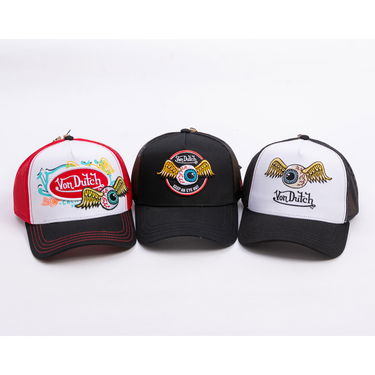 Шапка с козирка Von Dutch Von Dutch Trucker Eye Out Logo Cap Бяло | VD/0/CAS1/ART/WHI, 3
